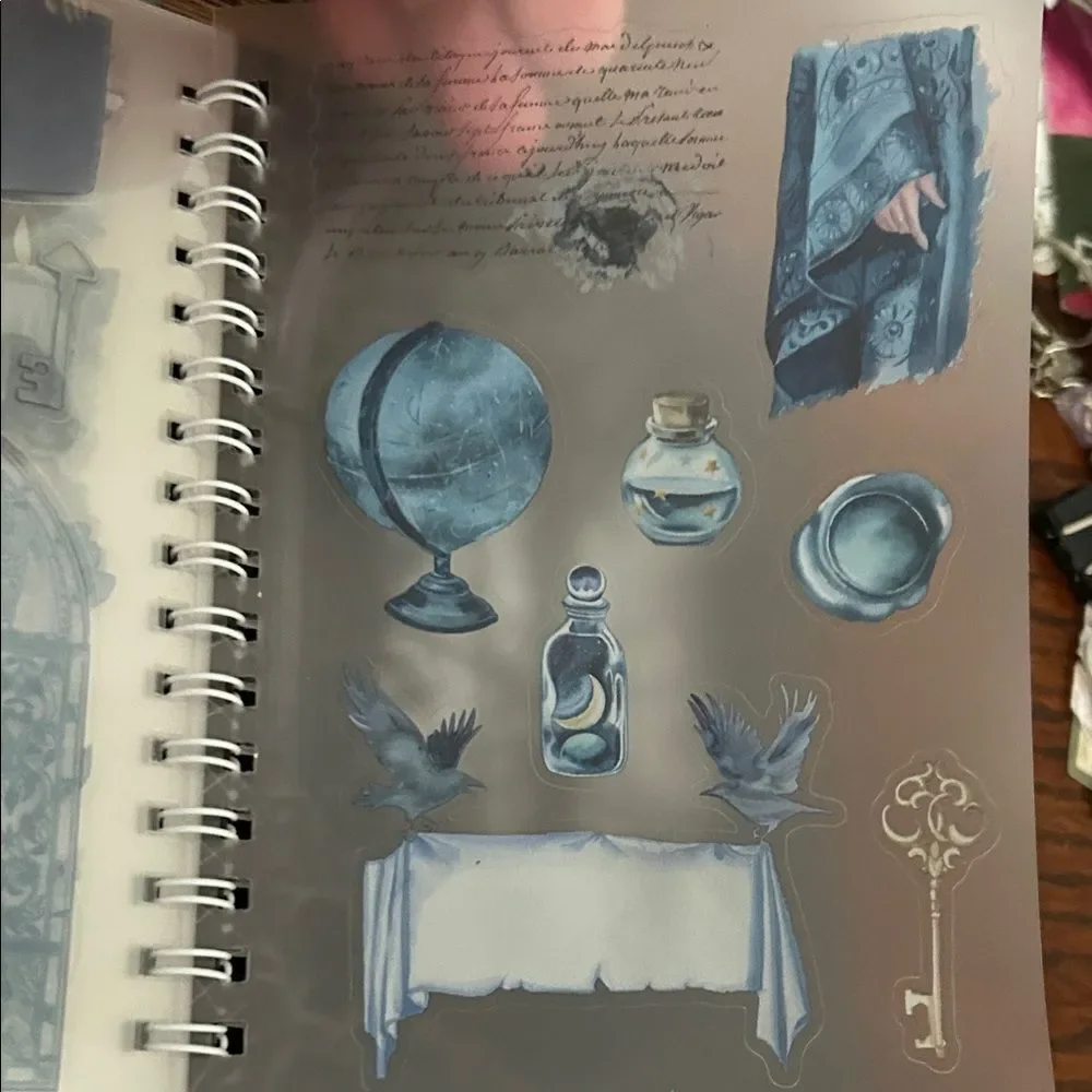 CoraCrea Dark Academia Sticker Book 10 pages NEW
